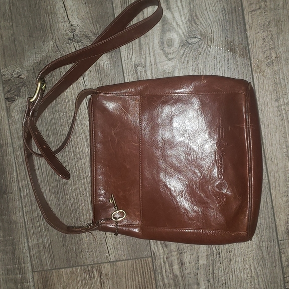 Fossil leather crossbody bag - Picture 1 of 12